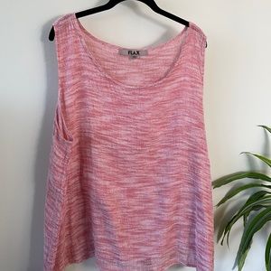 2piece tank and long sleeve button blouse